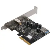 Adapter Card PCI-E 4X to USB3.1 Expansion Card 10G Rear Adapter5664