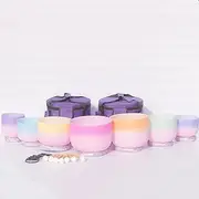 6-12 Inch Quartz Crystal Singing Bowls Set, With Suede Striker, Mallet, For Stress Reduction, Balancing Body Chakra, Prayer, Buddhist(440hz)