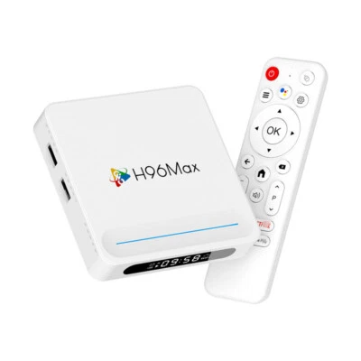 H96 Max H618 Plus Android 14.0 Quad Core Wifi6 8K 100M BT5.4 Voice Smart TV Box