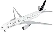 Pre-Built Model Aircraft 15CM for United B777-200ER N794UA Starlink Miniature Aircraft 1:400 Scale Metal Airplane Model with Base Miniature Airplane Model
