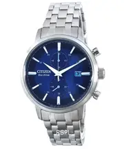 Citizen Classic Chronograph Blue Dial Analog Eco-Drive CA7060-88L 50M Mens Watch