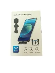 Wireless Lavalier Microphone Audio Video Recording Mini for iPhone iPad