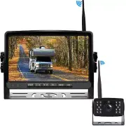 9''Digital Wireless Quad AHD Monitor DVR Backup Reverse Rear View 1080P Camera
