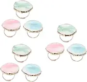 FOMIYES 3sets Nail Art Palette Mixing Tray Nail Polish Mixing Trays Art Supplies Set 3pcs*3
