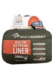 Sea To Summit Reactor Extreme Liner Compact Toasty Mummy w/ Drawcord - Orange
