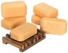SOAP WORKS Tea Tree Oil Soap Bar, 6 Count with Free Soap Works Natural Wood Soap