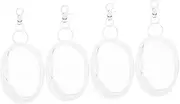 JOINPAYA 4pcs Doll Bag Display Case Clear Pouch Keychain Small Pouch Keychain Bag Transparent Bags for Dolls Blind Bags Small Keychain Bag Pouch Clear Keychain Bags Angels White