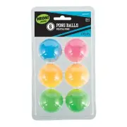 Neon Glow in the Dark Beer Pong Ping Pong Balls - 6 Pack (210432)
