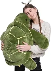 Giant Sea Turtle Plushies Soft Stuffed Animal Turtle Plush Pillow Throw Pillow for Bedtime Room Decor Home Decoration (9.8inch/25cm)