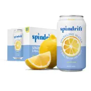 , Sparkling Water, Lemon, 12 Oz, (Pack of 8)