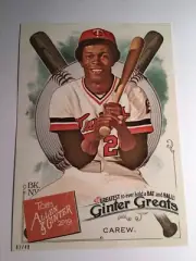 2019 Topps Allen & Ginter Ginter Greats 5x7 Rod Carew Twins 5 20/49