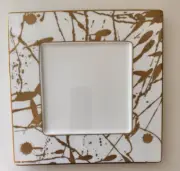 NORITAKE RAPTURES GOLD SQUARE SALAD PLATE new with tags