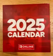 Nintendo Rewards - Switch Online Exclusive 2025 Calendar - Brand New (Mario)