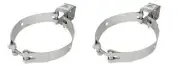 +DAF LF45.150 (2001 ON) EXHAUST SILENCER CLAMPS 1401634, 1702271 - BP103-005 x2