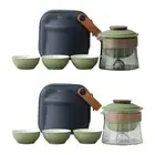 Travel Teapot and Cup Set 1 Pot 3 Cups for Parties Business Outdoor Activity