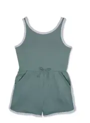 Wonder Nation Girls Green Sleevless Dolphin Hem Romper Size XXL (18) NEW