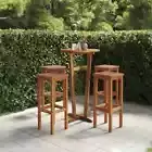 Bar Stools 4 pcs Solid Wood Acacia