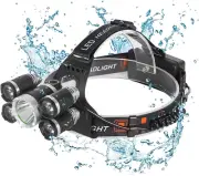 Headlamp Rechargeable USB LED Headlamp, Headlamps for Adults, 12000 Lumens Outdo