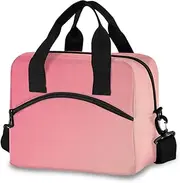 Gradient Pink Lunch Tote Box Kids Insulated Lunch Bags, Lunch Tote Bag Kids, Insulated Travel Bag