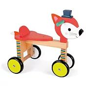 【法國 Janod】J08010 經典設計木玩 寶寶小狐滑車