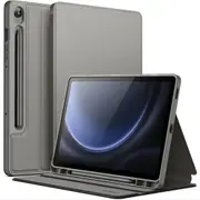 JETech Case for Samsung Galaxy Tab S9 FE 10.9-Inch with S Pen Holder, Slim Folio Stand Protective Tablet Cover, Multi-Angle Viewing (Grey)