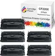 Cartridge Planet 5 Pack Compatible Toner Cartridge Replacement for HP CF226X 26X (9,000 Pages) for HP Laserjet Pro MFP M402 MFP M402dn MFP M402dw MFP M402n MFP M426 MFP M426fdn MFP M426fdw