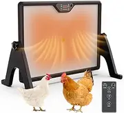 Advwin Double-Sided Chick Brooder Heating Plate, 180W Chicken Coop Heater with Remote Control, Adjustable Angle, Precise Temperature Control, for Chicks, Ducks, Poultry