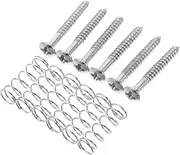 Yardwe 1 Set Electric Guitar Pickup Screws and Springs Set Complete Hardware Kit for Bass Pickguard Installation Enhanced Sound Clarity Suitable for Live Performances and Recordings