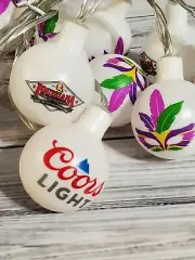 Coors Light/Mardi Gras Party String Lights | 12 Light Sets 9ft long 4 Sets *NEW*