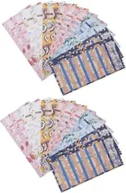 COMPUKAS 24Pcs Budget Record Cards with Fruit Pattern Six Budget Sheets for Easy Organization for Home Travel and