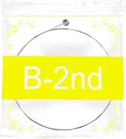 5 Pack High B String Acoustic Guitar, Acoustic Guitar Strings Bright and Well Balanced Tone Light Tension Guitar Replacement Steel String Corrosion Resistant Rust-Prevent Guitar String B-2nd
