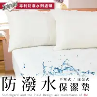 在飛比找momo購物網優惠-【charming】台灣製+非防水專利3M防潑水保潔墊_雙人