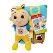 Cocomelon 2 pc Towel and Scrubby Mesh Plush Doll Toy Bath Set