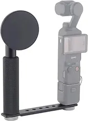 Rigdance Magnetic Phone Holder with Handle Grip for DJI Osmo Pocket 3, Pocket 3 Accessories Expansion Adapter with 1/4" Thread Hole, Compatible with Magsafe Phones
