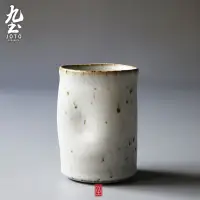 在飛比找蝦皮商城優惠-九土日式陶茶杯手工粗陶杯子復古個性泡茶杯藝術陶杯情侶對杯水杯