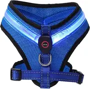 Abaodam 1Set USB Rechargeable LED Dog Vest Glowing Summer Puppy Clothing with Lighting Modes Comfortable Fit for Night Walks Lightweight and Easy to Wear Dog Glowing Vest