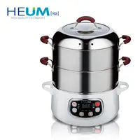在飛比找PChome24h購物優惠-HEUM饗鮮多功能電蒸火鍋HU-RK1288(三層)