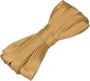 sourcing map Double Fold Bias Tape for Sewing 2/5 Inch x 5.5 Yards Satin Pre-fold Continuous Binding Tape for Seaming Quilting Hemming Binding DIY Crafts, Deep Gold