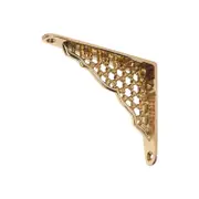 Tradco 1543PB Small Shelf Bracket Polished Brass 100x80mm