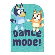 Bluey and Bingo Dancing Party Cardboard Backdrop Official Child Size Standee