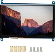 7 Inch HDMI Monitor, Small LCD Screen 1024x600 Backlight Control Display Ultra HD Capacitive Touchscreen Module Mini Driver Free Screen Tiny LCD Monitor