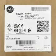 25A-D4P0N114 /B New Sealed PowerFlex 523 AC Drive 1.5kW 2HP Fast Ship HT 1pcs