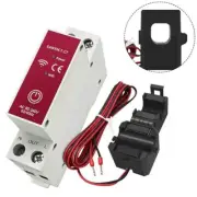 Energy Meter with 63A Clamp for Precise Current and Voltage Measurement