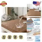 Quilted Brown King Size Mattress Protector - Waterproof & Noiseless