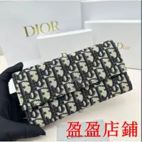 在飛比找蝦皮購物優惠-盈盈二手/Dior/迪奧長夾 皮夾 錢包 錢夾 鈔票夾 卡夾