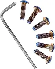 JECOMPRIS Vehicle Steering Wheel Screw Bolts 1 Set Hexagon Sockets Auto Accessories Interior Bolts M5x15l Metal Center Steering Stem Nut Kit