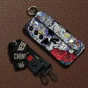 Phone Case Compatible with Tecno Camon40 4G/CM5, Graffiti Wrist Strap Anti-dust Personality Durable Fashion Design Soft case Back Cover Ring