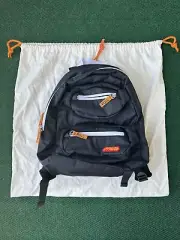 HERON PRESTON ‘CTNMB’ POCKETED BACKPACK | BLACK/WHITE