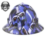 Custom Hydrographic Safety Hard Hat EUREKA SKULLS PRO CHOICE WIDE BRIM