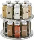 Turntable Organizer Revolving Spice Kitchen Pantry Storage Stainless Steel home